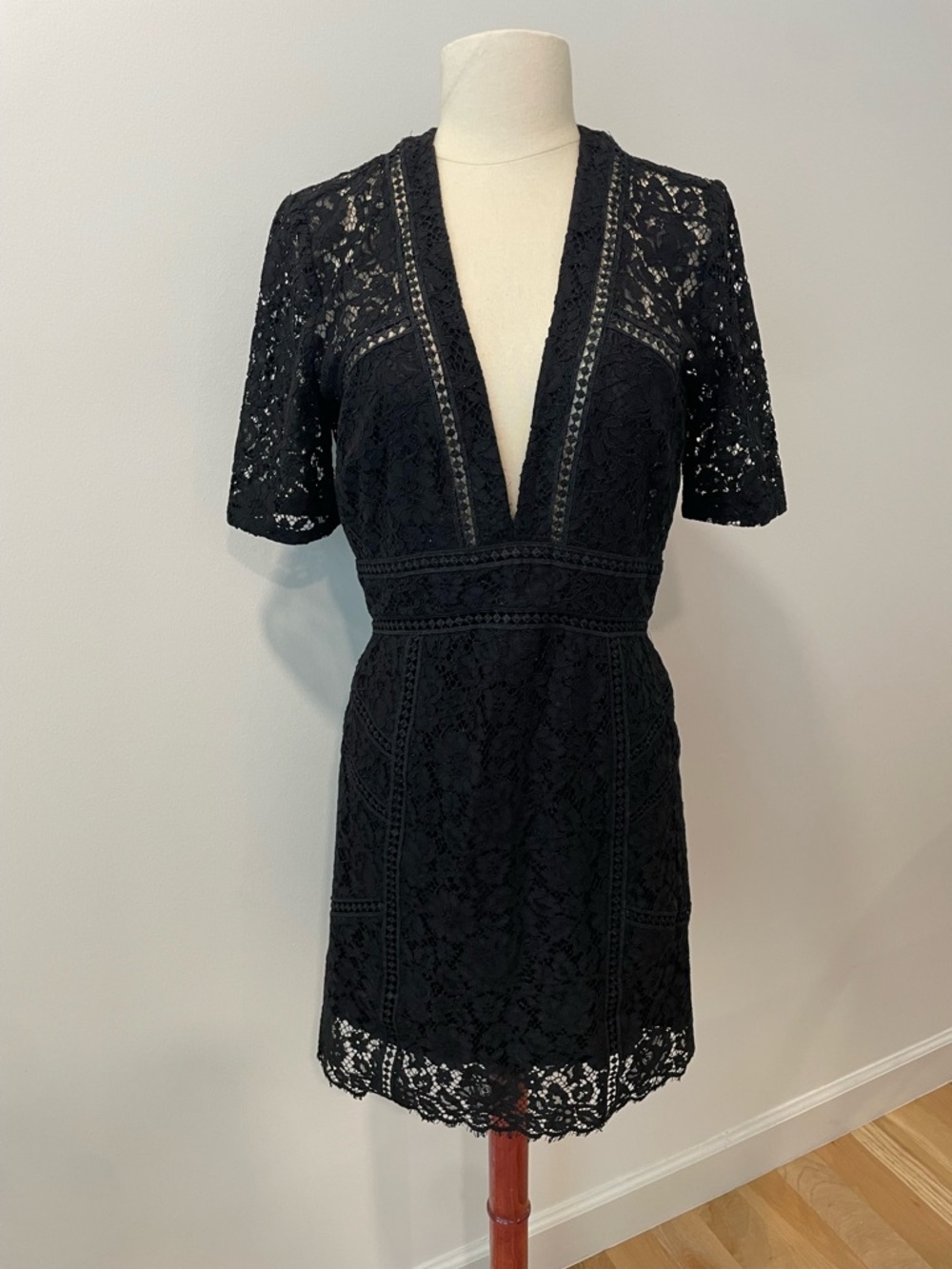 Veronica Beard Sage Lace mini dress